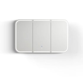 LED Newport 1200(W)x750(H) White Shaving Cabinet - Premium Edition