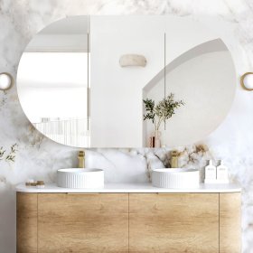 Bondi 1500x900 Natural Oak Shaving Cabinet