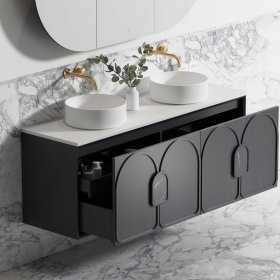 ArcQuay Byron/Bondi Black Oak Laundry Black Oak / Natural Carrara