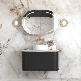 ArcQuay Bondi Stone Top Pure White – 1200x460x20–900x460x20 Vanity Top