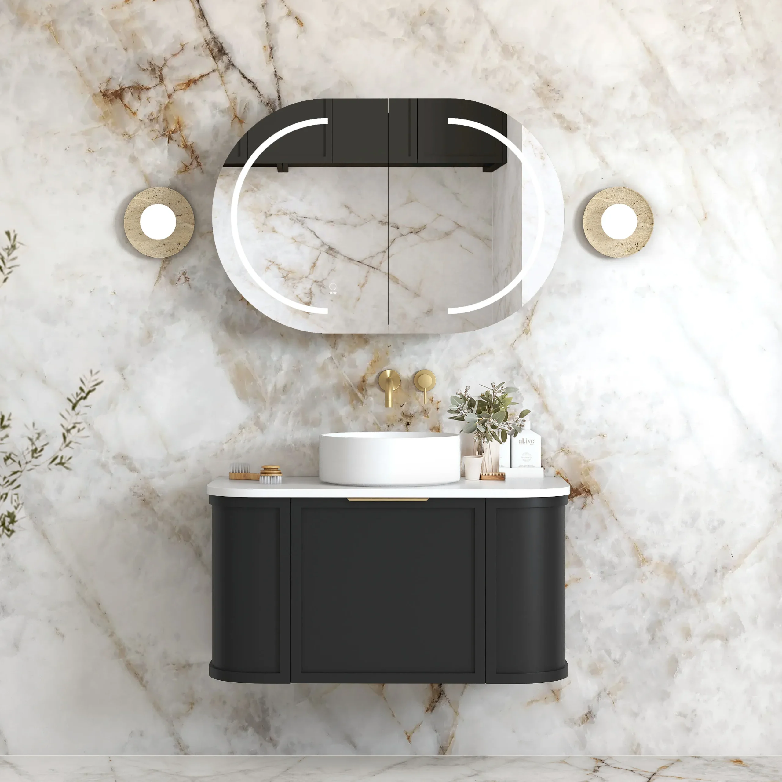 ArcQuay Bondi Pure white cabinet top