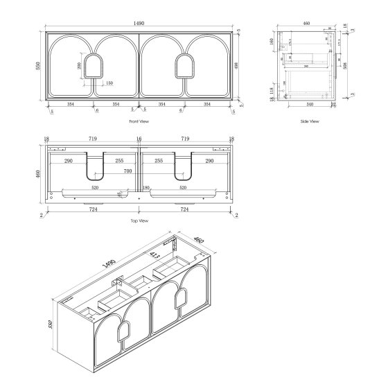ArcQuay Hampton White Laundry White – Laundry Cabinet