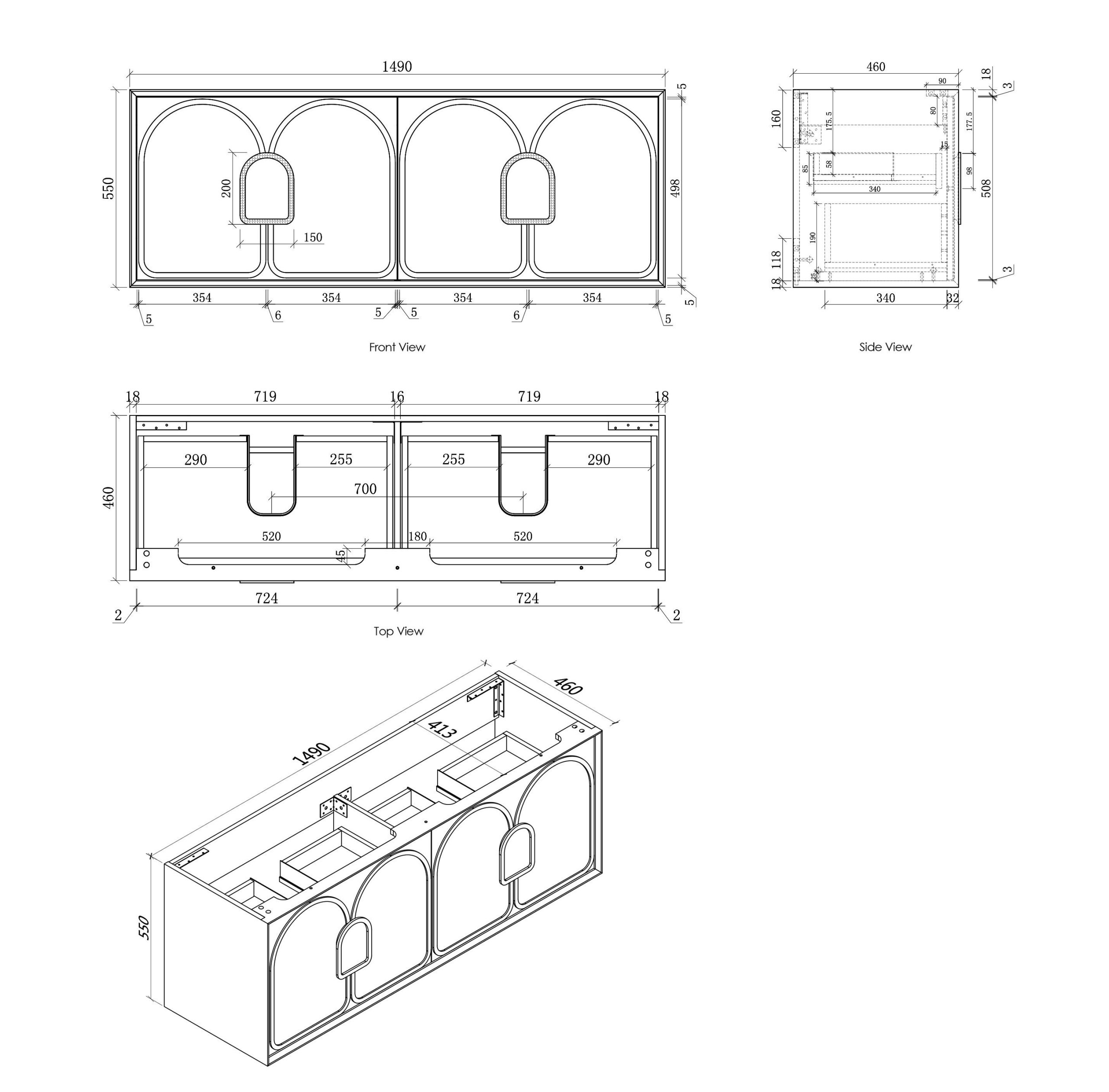 ArcQuay Hampton White Laundry White – Laundry Cabinet
