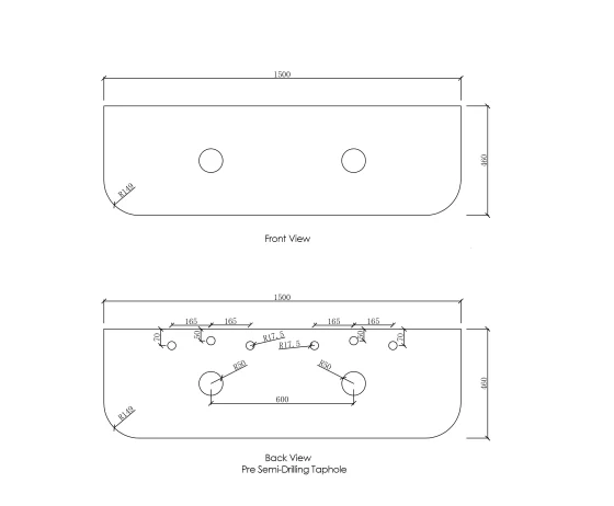 ArcQuay Ultra Deluxe Matte white cabinet top