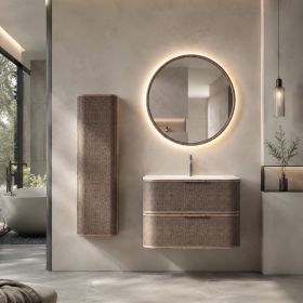ArcQuay Coastal Grey – 800mm Wall-Hung Bathroom Vanity