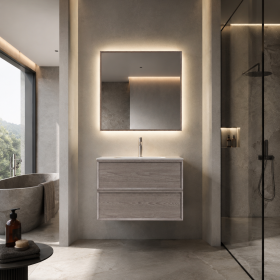 ArcQuay Fraser Triple – 800mm Wall-Hung Bathroom Vanity