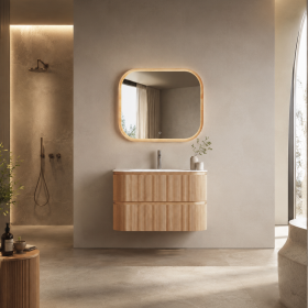ArcQuay Kingscliff 800mm wall-hung bathroom vanity front view