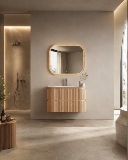ArcQuay Kingscliff 800mm wall-hung bathroom vanity front view