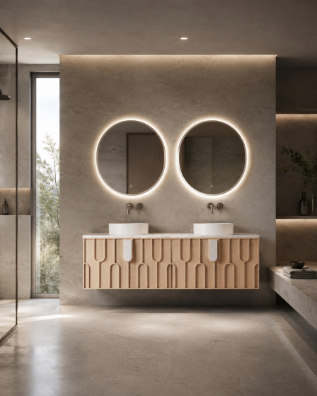 ArcQuay Vincent Dual 1500mm wall-hung bathroom vanity front view