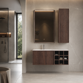 ArcQuay Wollongong Open 1000mm wall-hung bathroom vanity front view
