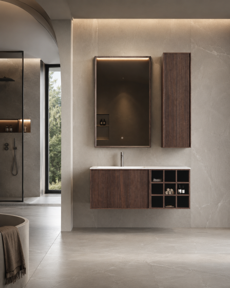 ArcQuay Wollongong Open 1000mm wall-hung bathroom vanity front view