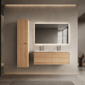 ArcQuay Eagle Fluted 1200mm wall-hung bathroom vanity front view