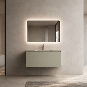 ArcQuay Gumleaf 900mm wall-hung bathroom vanity front view