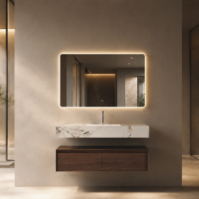 ArcQuay Ironbark 1000mm wall-hung bathroom vanity front view