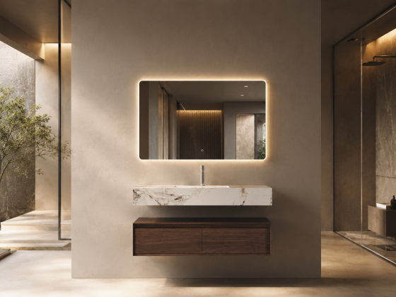 ArcQuay Ironbark 1000mm wall-hung bathroom vanity front view