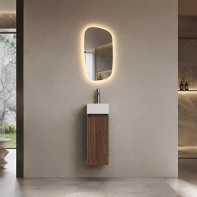 ArcQuay Jarrah Mini 500mm wall-hung bathroom vanity front view