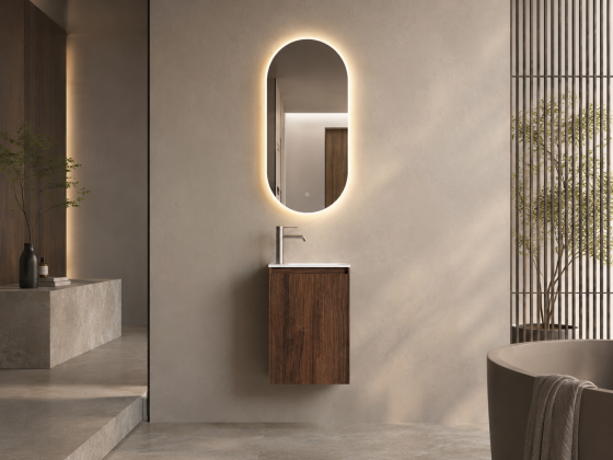ArcQuay Kauri Slim 500mm wall-hung bathroom vanity front view