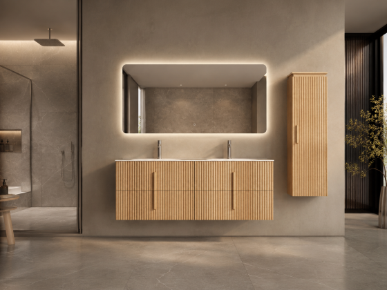 ArcQuay Narrabeen Trio 1400mm wall-hung bathroom vanity front view