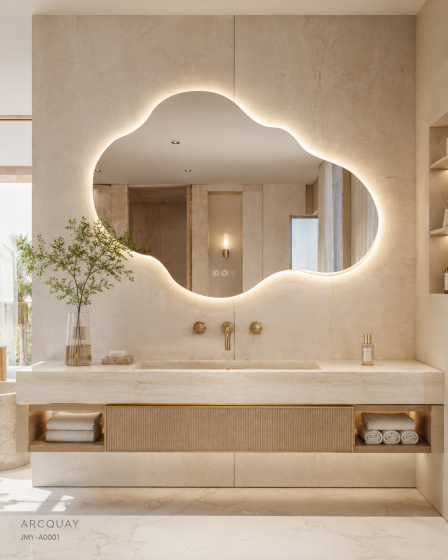 ArcQuay JMY-A0001 600 × 800 mm decorative LED bathroom mirror