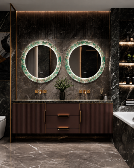 ArcQuay JMY-A0005 800 × 800 mm decorative LED bathroom mirror