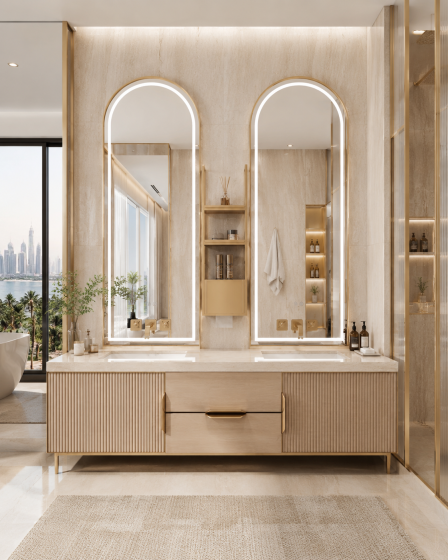 ArcQuay JMY-S0002 600×1400 Stainless Steel LED Smart Mirror
