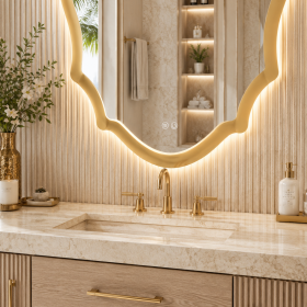 ArcQuay JMY-S0004 Stainless Steel LED Smart Mirror — product view 2