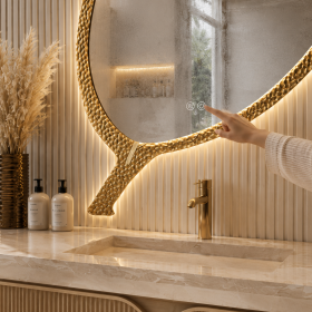 ArcQuay JMY-S0005 Stainless Steel LED Smart Mirror — product view 3