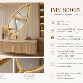 ArcQuay JMY-S0005 Stainless Steel LED Smart Mirror — product view 4