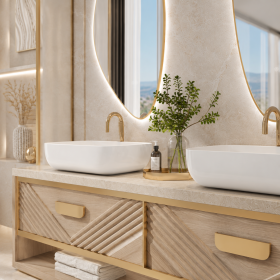 ArcQuay JMY-S0007 Stainless Steel LED Smart Mirror — product view 3