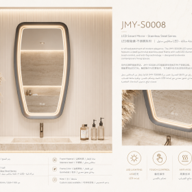 ArcQuay JMY-S0008 Stainless Steel LED Smart Mirror — product view 4