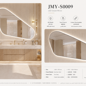 ArcQuay JMY-S0009 Stainless Steel LED Smart Mirror — product view 4