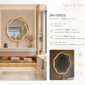 ArcQuay JMY-S0023 Stainless Steel LED Smart Mirror — product view 4