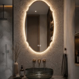 ArcQuay JMY-S0025 Stainless Steel LED Smart Mirror — product view 3