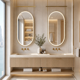 ArcQuay JMY-S0027 Stainless Steel LED Smart Mirror