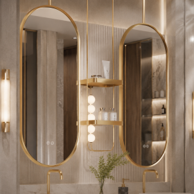 ArcQuay JMY-S0030 Stainless Steel LED Smart Mirror — product view 2