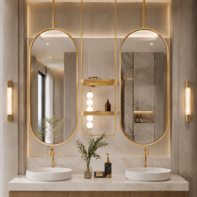 ArcQuay JMY-S0030 Stainless Steel LED Smart Mirror — product view 3