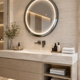 ArcQuay JMY-S0037 Stainless Steel LED Smart Mirror — product view 4