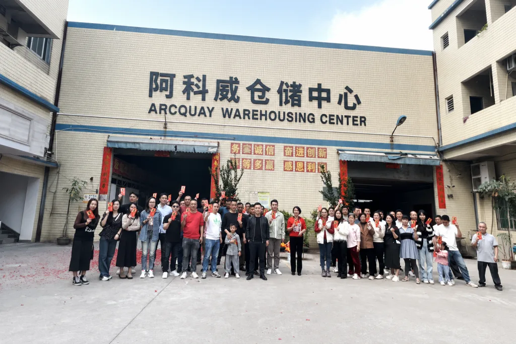 ArcQuay team at the company's warehousing centre